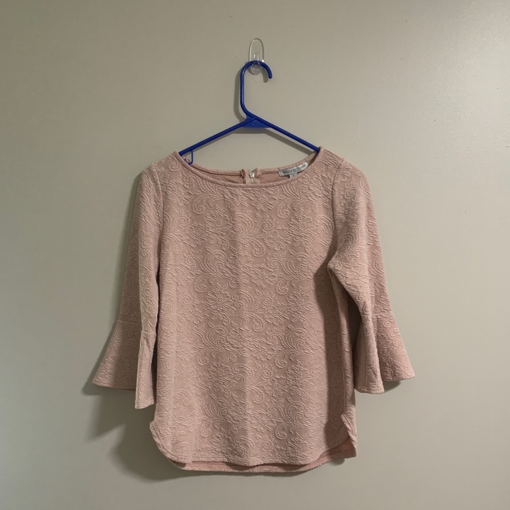 Green Envelope Fancy Light Pink Top